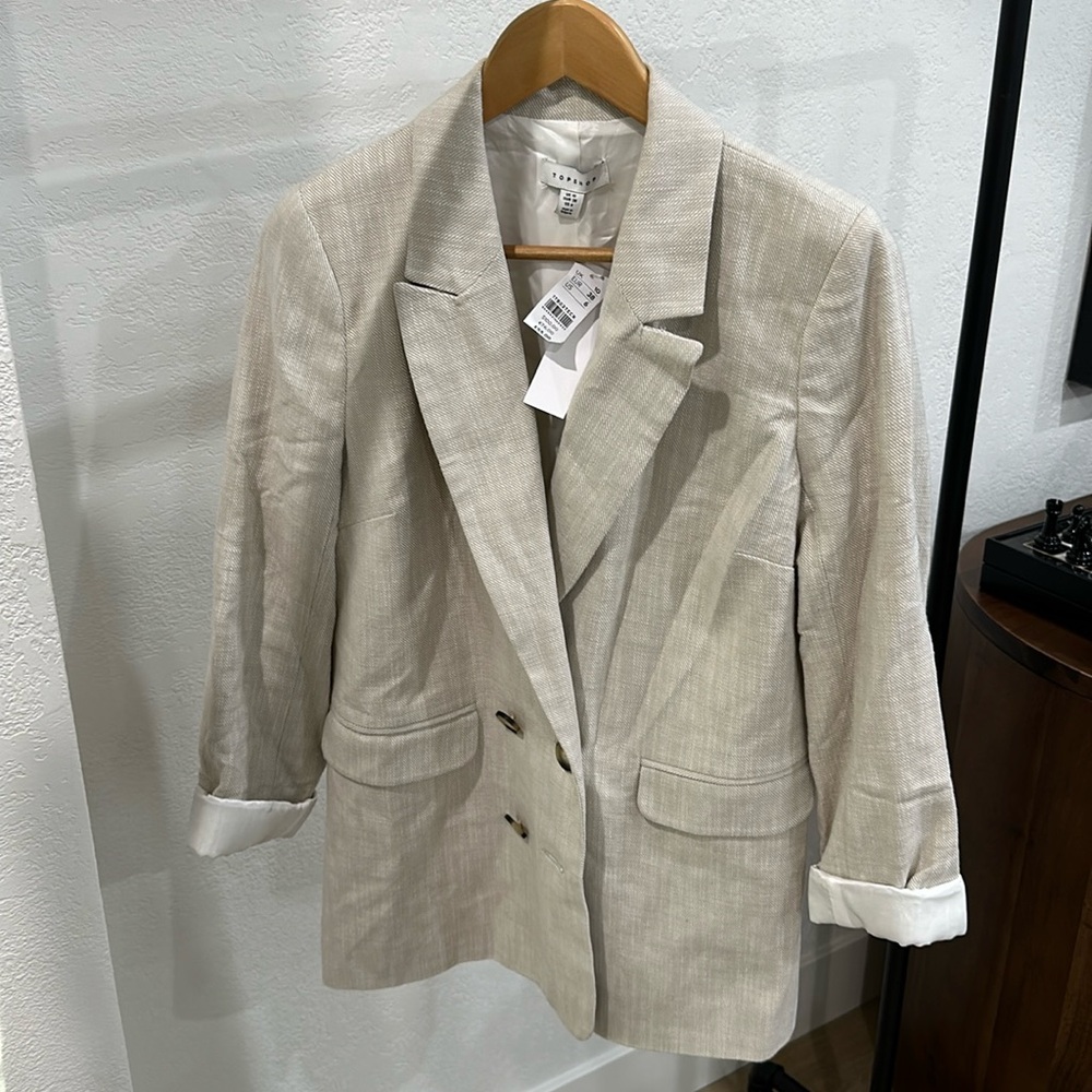 NWT topshop double breasted blazer | size 6